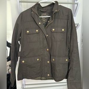 Women’s J Crew “mossy brown” utility jacket